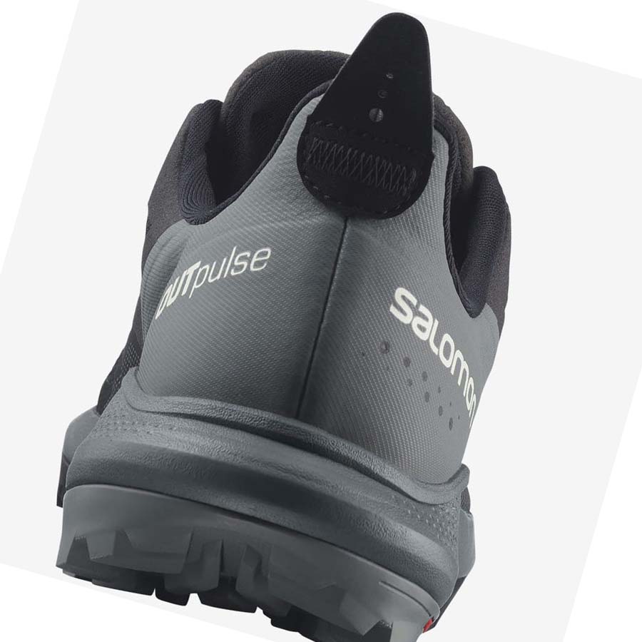 Salomon WoOUTPULSE GORE-TEX Túracipő Női Szürke Fekete | HU 2784MQZ